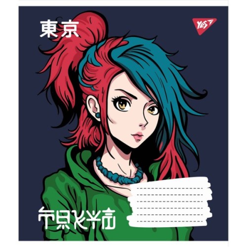 Зошит Yes А5 Anime 36 аркушів, клітинка (766408)