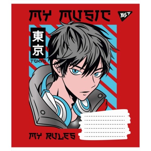 Зошит Yes А5 Anime 36 аркушів, клітинка (766408)