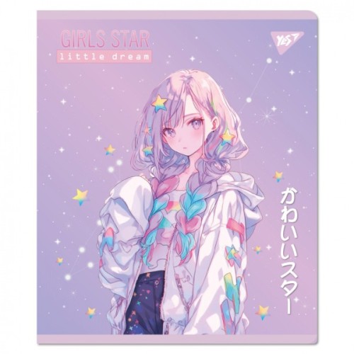 Зошит Yes Anime star А5 12 аркушів клітинка (767489)