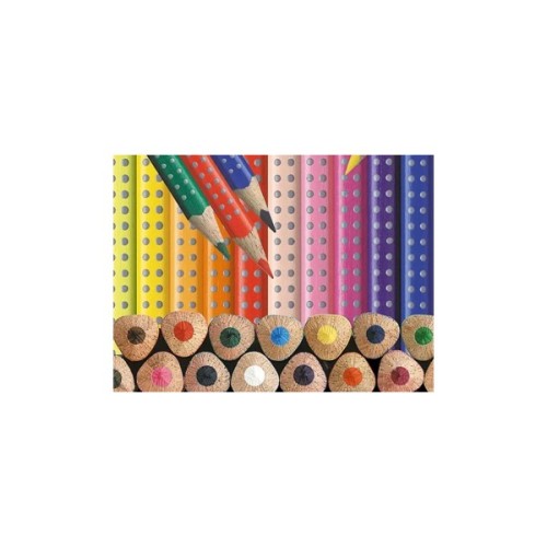 Олівці кольорові Faber-Castell Grip акварельні , тригранні,12 кольорів (112412) (14755)