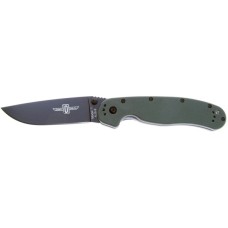 Ніж Ontario Knife RAT I AUS-8 OD Green, Black Blade (ON8846OD)