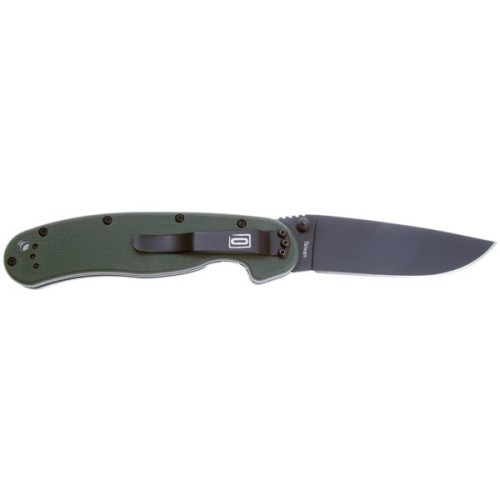 Ніж Ontario Knife RAT I AUS-8 OD Green, Black Blade (ON8846OD)