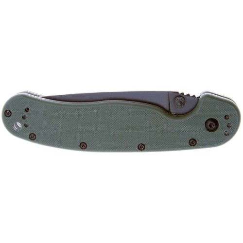 Ніж Ontario Knife RAT I AUS-8 OD Green, Black Blade (ON8846OD)