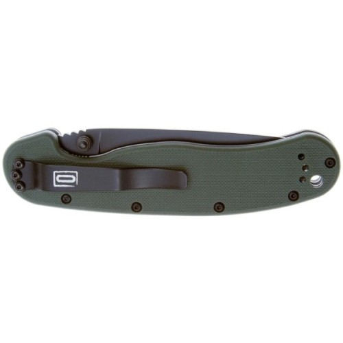 Ніж Ontario Knife RAT I AUS-8 OD Green, Black Blade (ON8846OD)