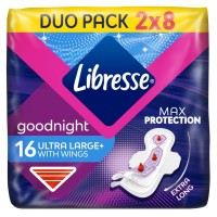 Гігієнічні прокладки Libresse Ultra Goodnight Large 16 шт. (7322540960273)