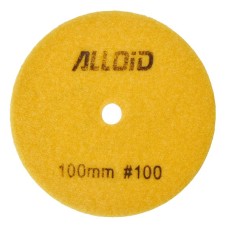 Круг зачистний Alloid Pro, алмазний, шліфувальний, на липучці, HEXAGON, 100мм, зерно 100 (DD-63386)