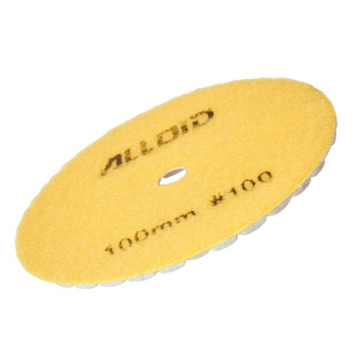 Круг зачистний Alloid Pro, алмазний, шліфувальний, на липучці, HEXAGON, 100мм, зерно 100 (DD-63386)