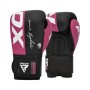 Боксерські рукавички RDX REX F4 Pink/Black-12 унцій (BGR-F4P-12OZ)