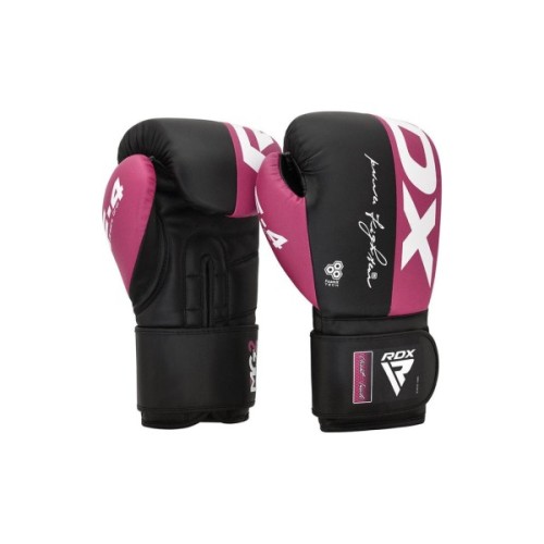 Боксерські рукавички RDX REX F4 Pink/Black-12 унцій (BGR-F4P-12OZ)