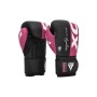 Боксерські рукавички RDX REX F4 Pink/Black-12 унцій (BGR-F4P-12OZ)