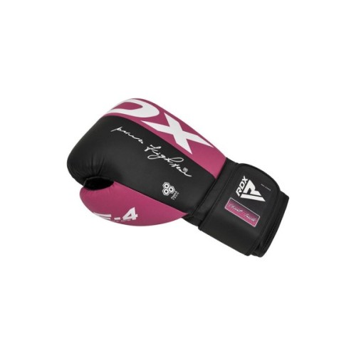 Боксерські рукавички RDX REX F4 Pink/Black-12 унцій (BGR-F4P-12OZ)