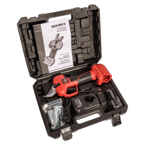 Секатор Vitals Master, AG 1225ck BL Kit, 12V, 2Ah, 25мм, 20–30різ/хв, 1.1кг (235287V)