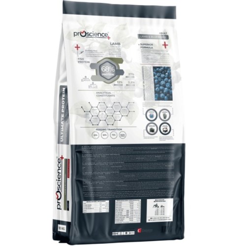 Сухий корм для собак ProScience Adult Dog Lamb & Blueberry 12 кг (8694686407684)