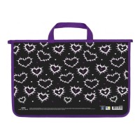 Папка - портфель Maxi А4 пластиковий на блискавці (MX30056)