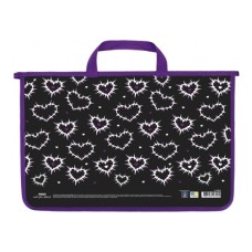 Папка - портфель Maxi А4 пластиковий на блискавці (MX30056)