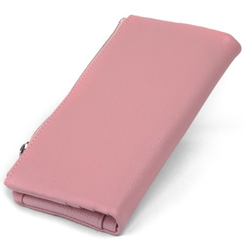 Гаманець ST Leather На кнопці Рожевий (19201)