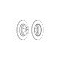 Гальмівний диск FERODO DDF2404C
