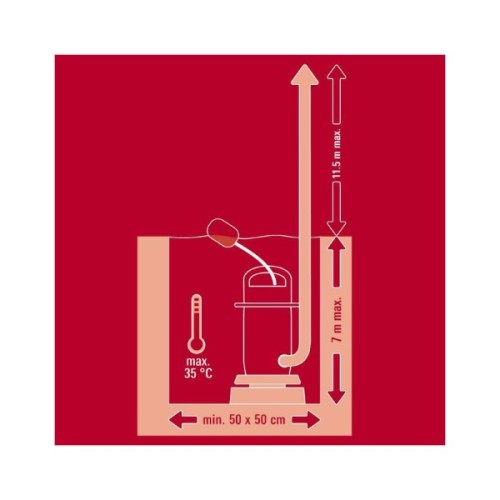 Дренажний насос Einhell GE-DP 900 Cut, 900Вт, 16000л/год (4181550)