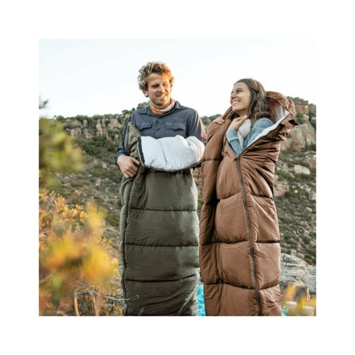 Спальний мішок Naturehike U350 NH20MSD07 Hollow Cotton Right Brown (6927595767221-R)