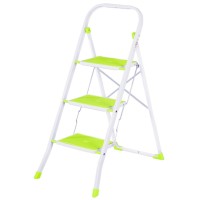 Драбина Eurogold металева 3-х сходинкова 2123, 116х48х6см, риз. (ЕГ-2123)