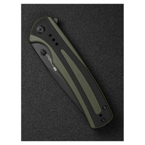 Ніж Sencut Regnator, Black/Green G10, Black Stonewash (S24057-2)