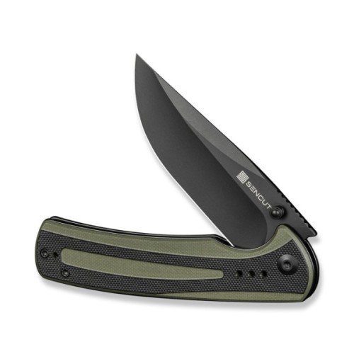 Ніж Sencut Regnator, Black/Green G10, Black Stonewash (S24057-2)