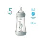 Пляшечка для годування Chicco Perfect 5 із силіконовою соскою 2+ місяців 240 мл Сіра (20223.32.40)