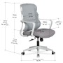 Офісне крісло Mealux Easy Lite Grey (HF-L14 F/G)