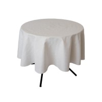 Скатертина Прованс святкова кругла Перлина White Dх136 (037604)