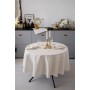 Скатертина Прованс святкова кругла Перлина White Dх136 (037604)