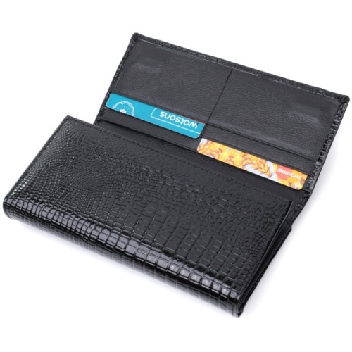 Гаманець ST Leather Шкіряний Чорний (22683)