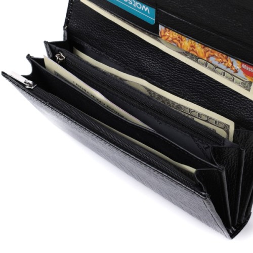 Гаманець ST Leather Шкіряний Чорний (22683)