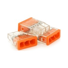 З'єднувач кабелю 3-pin самозажимна аналог WAGO К773-203, 50штпак Voltronic (К773-203)