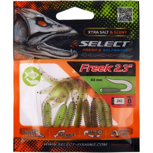 Силікон рибальський Select Freek 2.3" 242 (8 шт/уп) (1870.72.28)