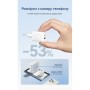 Зарядний пристрій Vention 1xUSB-C PD30W + 1xUSB QC3.0 30W GaN + cable USB-C to USB-C 1.0m white (TZ-FEQW0-EU-01)