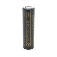 Акумулятор 18650 3400mah (3250-3350mah), 3.7V(2.75-4.2V), Black Liitokala (Lii-34A)