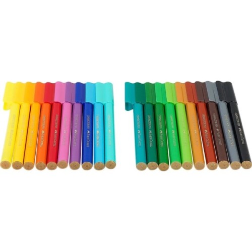 Фломастери Faber-Castell в металевій валізці Connector Скрепляй разом 40 кольорів (31347)