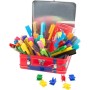 Фломастери Faber-Castell в металевій валізці Connector Скрепляй разом 40 кольорів (31347)