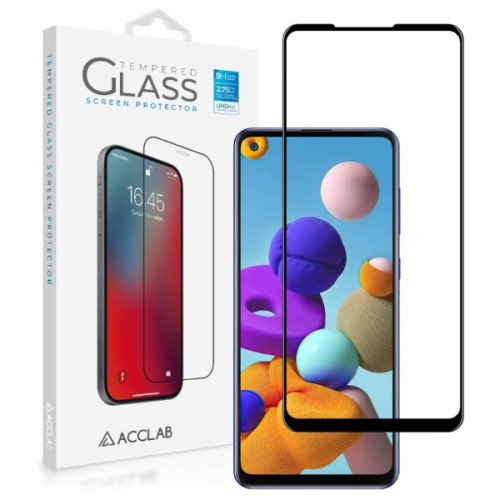Скло захисне ACCLAB Full Glue Samsung A21s Black (1283126508547)