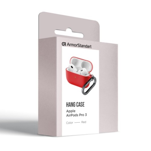Чохол для навушників Armorstandart Hang Case For Apple AirPods Pro 3 Red (ARM88282)