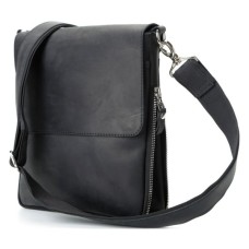 Сумка Shvigel З вінтажної шкіри Чорна (11017)