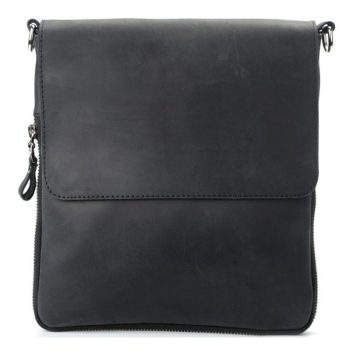 Сумка Shvigel З вінтажної шкіри Чорна (11017)