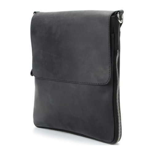 Сумка Shvigel З вінтажної шкіри Чорна (11017)