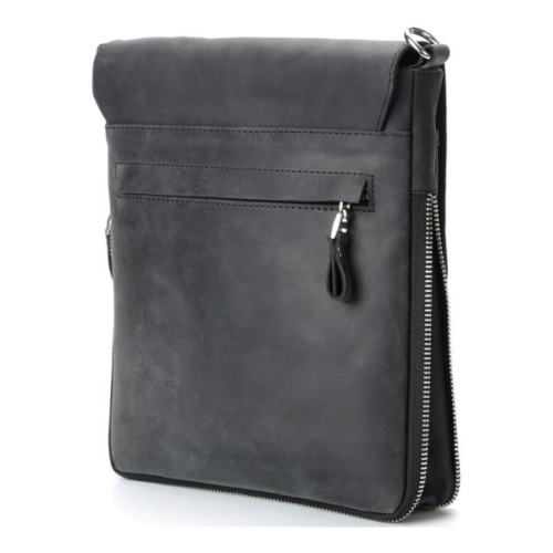 Сумка Shvigel З вінтажної шкіри Чорна (11017)