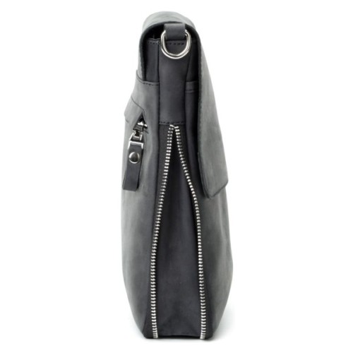 Сумка Shvigel З вінтажної шкіри Чорна (11017)