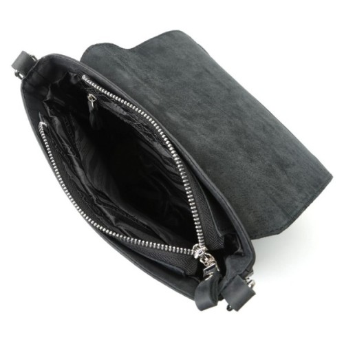 Сумка Shvigel З вінтажної шкіри Чорна (11017)