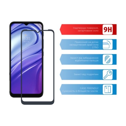 Скло захисне ACCLAB Full Glue MOTO G20 (1283126514388)