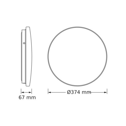 Світильник Osram CEILING ROUND 24W 840 IP20 (4099854647741)