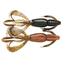 Силікон рибальський Keitech Crazy Flapper 2.4" (10 шт/уп) к438 green pumpkin fire (1551.14.32)