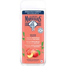 Гель для душу Le Petit Marseillais БІО Білий персик та нектарин 650 мл (3574661285955/3574661714738)